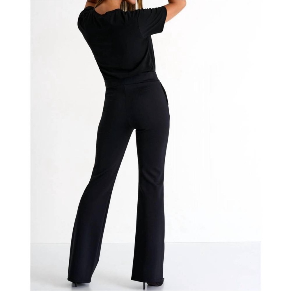 SHAN Black Flare Sofia Women's Pants
